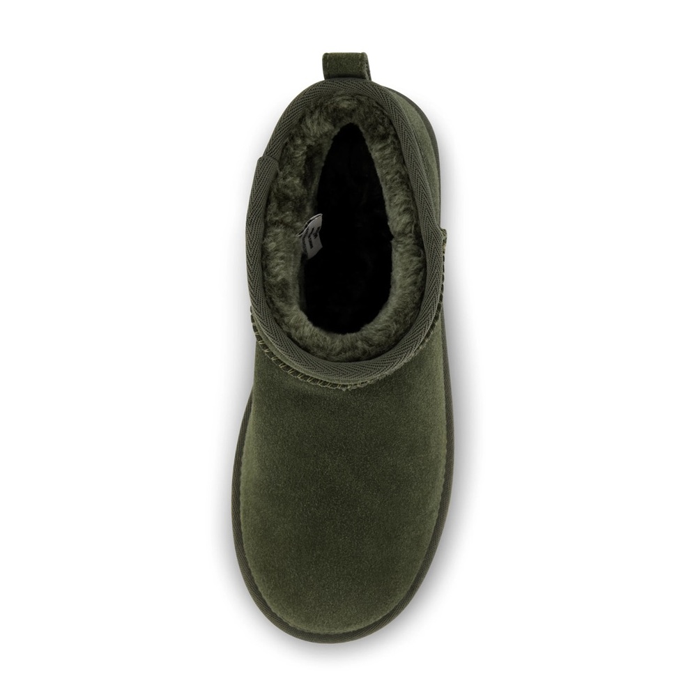 Green Suede Ankle Boots